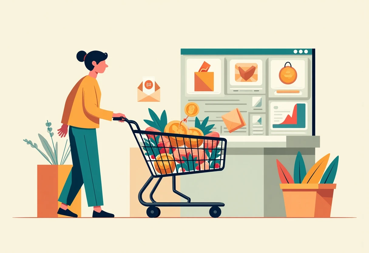 Carrito de compras en línea con descuentos