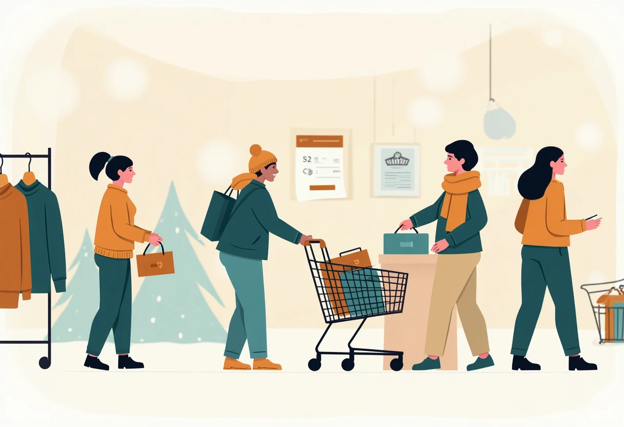 Winter fashion savings scene