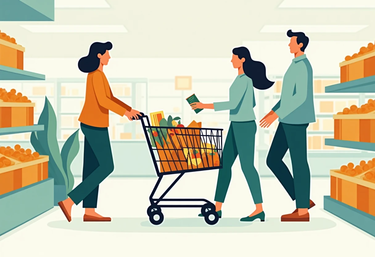Grocery savings with coupon use