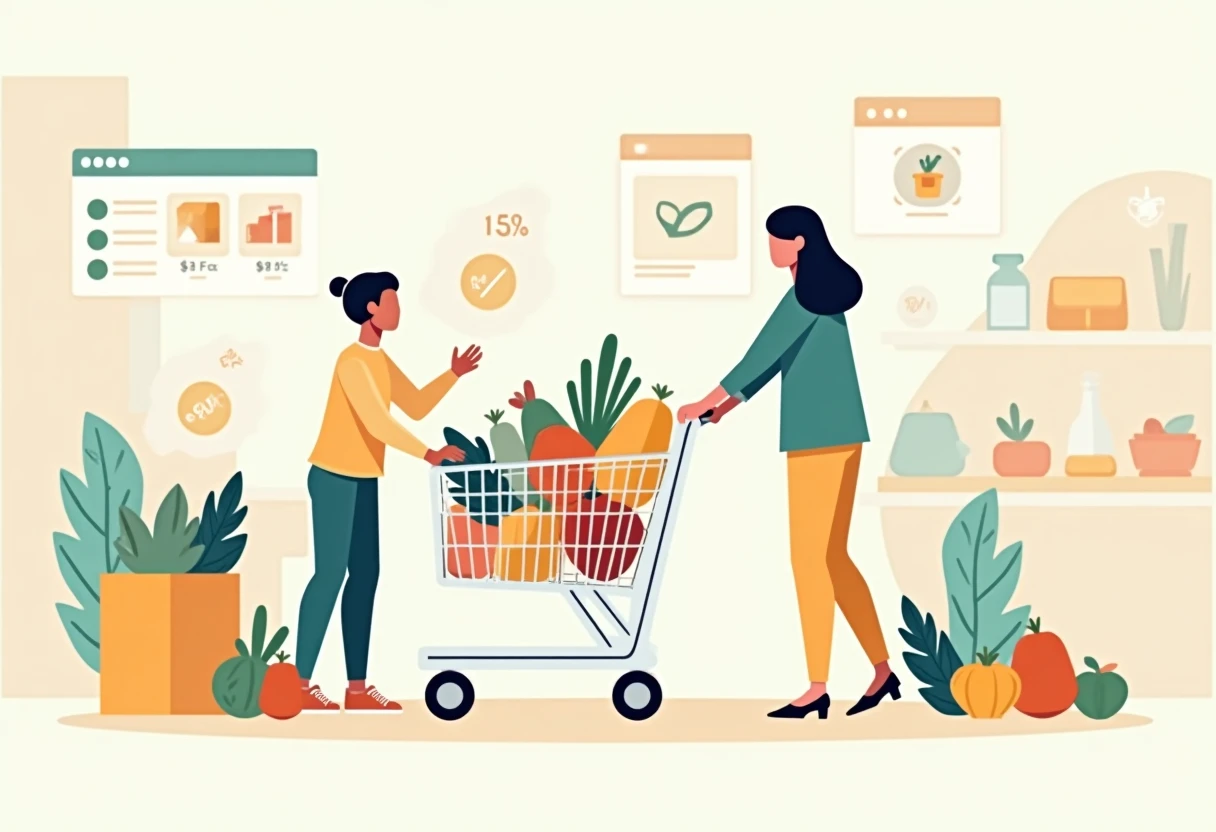 Grocery shopping with discounts