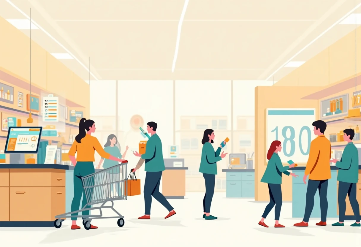 Módny butik s cenovkami