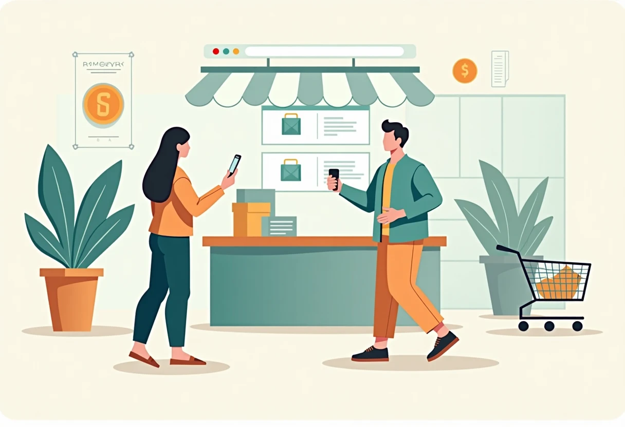 Ilustrasi belanja online