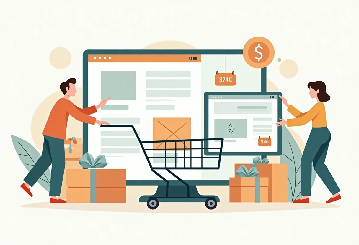 Digital coupon illustration