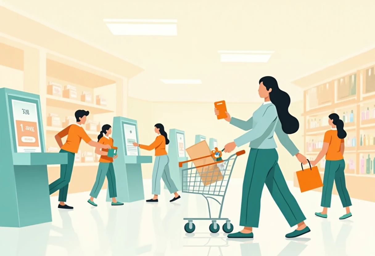 Ilustrasi penjimatan runcit