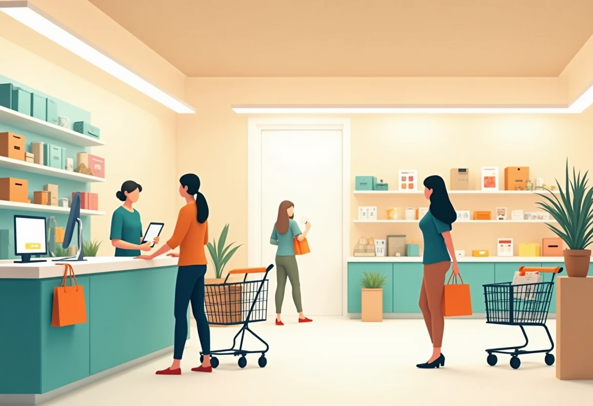 Escenario de tienda premium