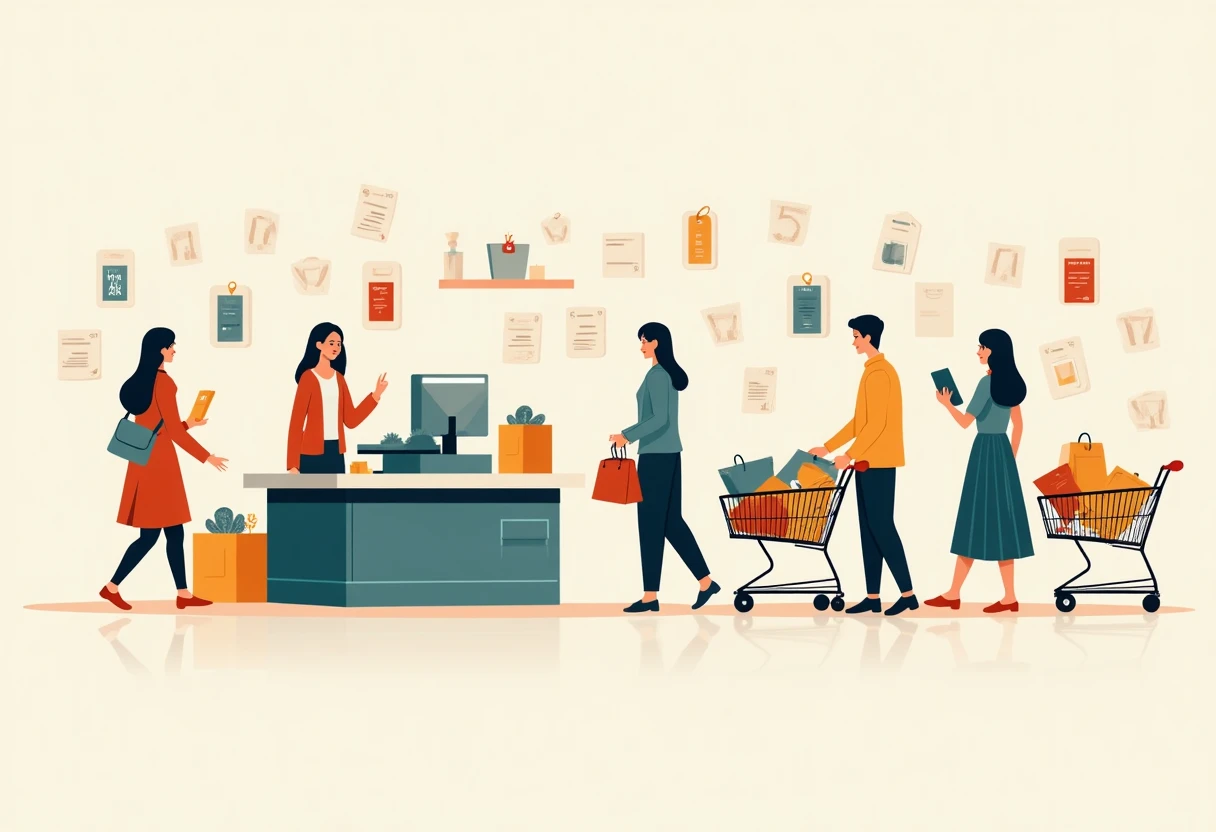 Visualisasi diskon belanja fashion