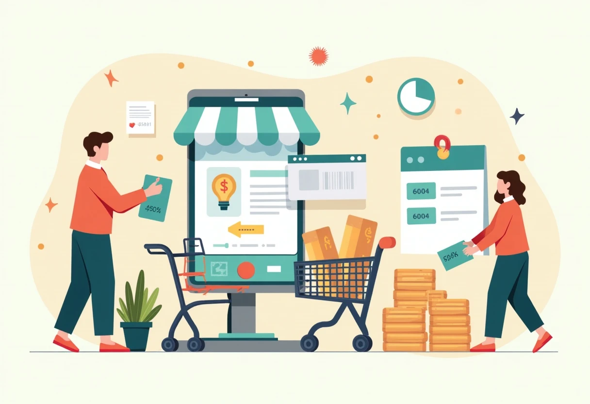 Ecran de checkout online